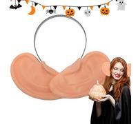 Duvcoywae Bandeau à Grandes Oreilles | Oreilles Comiques Originales,Bandeau Caractère Réaliste pour Photographie Halloween Cosplay Fête Thématique Théâtral