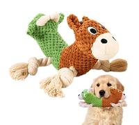 Duvcoywae Coton Corde Dog Toy Toy, Chien interactif Cotton Toy, Chiot tirant Un Jouet de Dessin animé à Mastication, Nettoyage des Dents Intérieur Small de Grands Chiens Figure Interactive pour la