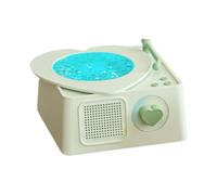 Duvcoywae Enceinte sans Fil | Enceinte sans Fil pour Musique - Forme Gramophone Son Surround Outil Divertissement pour Plage Patio Arrière-Camp Camping Voyages Camping-Car