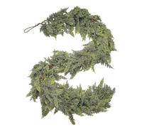 Duvcoywae Guirlande de Cèdre Artificiel - Guirlande Fausse Sapin Réaliste pour Décor de Fenêtre - Décoration Noël pour Intérieur Extérieur Mur Manteau Cheminée Jardin