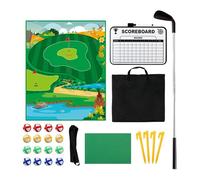 Duvcoywae Jeu de Golf | Jeu D'Approche Golf Battle avec Tapis De Frappe | Équipement Interactif avec Matte d'Entraînement Adhésive pour Jardin Vert Intérieur Extérieur et Vacances