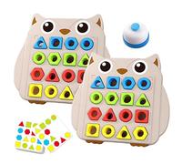 Duvcoywae Jeu de Tri de Formes,Jeu Éducatif d'apprentissage Géométrique et de Reconnaissance de Motifs - de Société Ludique pour Deux Joueurs Garçons Filles à Partir de 2 Ans