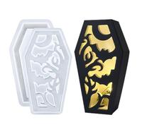 Duvcoywae Moule de Moulage Cercueil | Moule Effrayant pour Abat-Jour en Argile | Luminaire Halloween Fait Main pour Salon Salle de Bain Chambre Bibliothèque Entrée