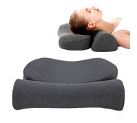 Duvcoywae Oreiller Cervical, Coussin Ergonomique pour Le Soutien de La Colonne Vertébrale, Oreiller de Soutien pour Maison Voiture Avion Nuit Hommes Femmes