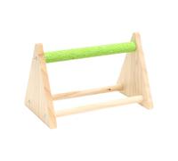 Duvcoywae Perchoir pour Oiseaux - Accessoires D'Éducation Aviaire en Bois,Aire de Jeu Triangulaire pour Entraînement et Décoration Intérieur/Extérieur Cage - Perruche, Canari, Calopsitte, Pinson