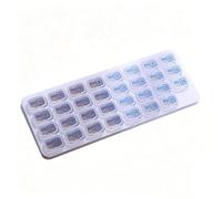 Duvcoywae Pilulier Mensuel,Rangement Portable Médicaments,Petit Contenant à Médicaments | Pour Seniors Voyageurs Aidants Routine Quotidienne Voyage Maison Bureau Gym Camping Vacances Voyage