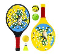 Duvcoywae Raquette De Tennis pour,Raquettes De Légères avec 4 Balles - Accessoire Sportif Léger avec 4 Balles pour Activités Extérieures Parcs Et Jardins