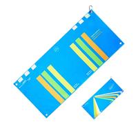 Duvcoywae Serviettes De Golf pour Hommes, Cinq en Un Tapis D'Entraînement Golf, Tissu en Fibres Fines Réutilisable et Absorbant pour Chariot, Salle de Sport, Entraînement, Camping, Voyages, Yoga,