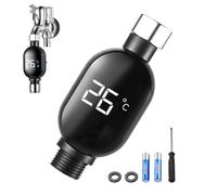 Duvcoywae Thermomètre D'eau Pour Douche - Jauge de Température en Temps Réel - Accessoires Étanches pour Maison Salle de Bain Cuisine