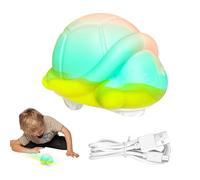 Duvcoywae Voiture avec Éclairage - Véhicule De Divertissement en Silicone Doux,Voiture Jouet Roulante avec Boule À Bulles - pour Garçons, Filles, Tout-Petits, Noël, Vacances, Anniversaire, Fêtes