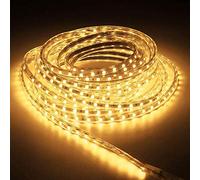 DUVERT Ruban à LED, Bande LED，Bandeau LED 220V, Lumineux Bandeau Led 220v, 5050 IP65 Etanche Strip Led (blanc chaud, 3m)