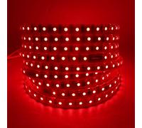 DUVERT Ruban à LED, Bande LED，Bandeau LED, Lumineux Bandeau Led 220v, 5050 IP65 Etanche Strip Led (rouge, 2m)