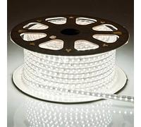 DUVERT Ruban à LED, Lumineux Bandeau Led 220v, 5050 IP65 Etanche Strip Led (blanc froid, 5m)