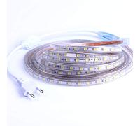 DUVERT - Ruban LED Lumineux 220v, Bande 5050 IP65 Étanche, Blanc Froid (3m)