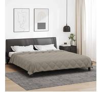 Duvet d'été - VIDAXL - Simple - Microfibre - 240 x 260 cm - Gris clair