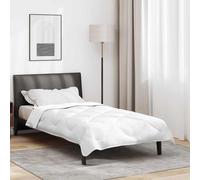 vidaXL Duvet d'hiver matelassé blanc polyester microfibre 135 x 220 cm