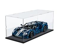 DuvinDD Vitrine en Acrylique pour Lego Technic Ford GT 42154 - Base Noire 50x20x20 cm - Protection Contre la Poussière pour Collectionneurs de Maquettes