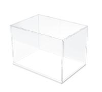 DuvinDD Vitrine en Acrylique pour Lego Technic FXX K 42212 pour BMW M4 GT3 Evo 42226 pour 42222 pour 76470- Base Blanche 30x20x20 cm - Protection Contre la Poussière pour Collectionneurs de Maquettes