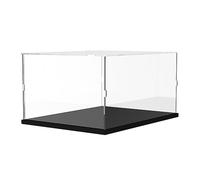 DuvinDD Vitrine Transparente en Acrylique pour Collection Lego Icons McLaren MP4/4 10330/21319 - Base Noire 35x25x15 cm - Protection Contre la Poussière pour Collectionneurs de Maquettes