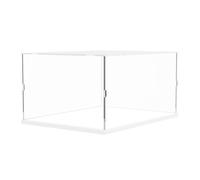 DuvinDD Vitrine Transparente en Acrylique pour Collection Lego Icons McLaren MP4/4 10330/21319 - Base Blanche 35x25x15 cm - Protection Contre la Poussière pour Collectionneurs de Maquettes