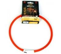 DUVO Anneau Lumineux Seecurity Flash Light Ring USB Silicone - 70 cm - Rouge - Pour chien G