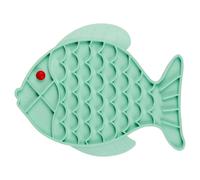 Duvo+ Anti-schling-matte Poissons Vert pour Chiens 23,5 X 18,5 CM