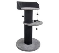 Duvo+ Arbre À Chat Gabriel Gris/Noir 60x60x102Cm Avec Balles De Jeu
