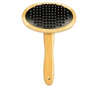 Duvo+ Brosse de Massage Bambou pour Chiens - 19x12 CM,Tous les Types,Enthaarend