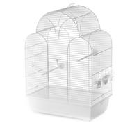 Duvo+ Cage pour Oiseaux Sonia Blanc 45x28x63cm 2 Oiseaux, Tiroir & Accessoire