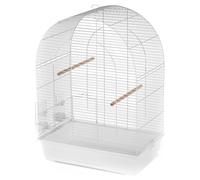 Duvo+ Cage Pour Perroquets Lusi 3 Blanc 54x34x75 Cm Avec Mangeoire