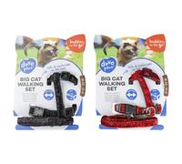 Duvo+ Ensemble D'Espace Pour Chats Glitter Grand, Réglable 30-50 Cm, Nylon 12 Mm