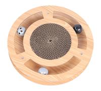 Duvo+ Griffoir Fidgiwheel pour Chats 33x33x4,5cm Avec Balle de Jeu & Menthe