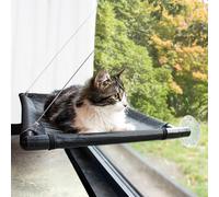Hamac De Fenêtre Pour Chats 66x40x2,5cm Noir