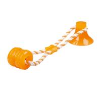Duvo+ Jouet pour Chien Remorqueur 'N Chew Orange 40x10,3 CM Avec Ventouse Actif