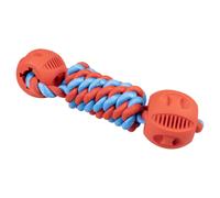Duvo+ Jouet Pour Chien Rubrop Hantelseil Avec 2 Balles Rouge, 22 x 7 x 7 cm