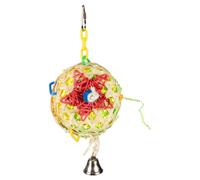 Jouet pour oiseaux pinata en bambou Duvoplus Forage Multicolore 10x15x24 cm