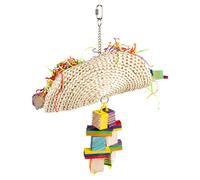Jouet pour oiseaux taco de maïs avec des blocs en bois Duvoplus Groovy Multicolore 19x36x40 cm