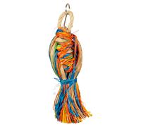 Duvo+ Jouet Pour Oiseaux Shreddy Paquet 7x7x23 Cm En Raffia & Jute Pour Oiseaux