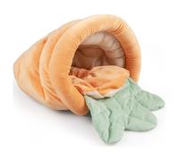 Duvo+ Jouets Rongeurs Plüschschlafsack pour Lapin 25x40x25cm Forme de la Carotte