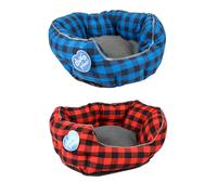 Duvo+ Lit Pour Chien Ranch Ovale 41x38x20 Cm Bords Confortables Matériau Doux