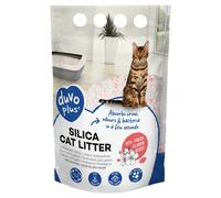 Duvo+ Litière Pour Chats Premium Silice Fleur Blanc/Rose, NEUF