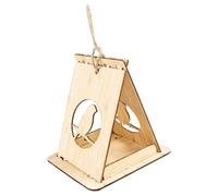 Gamelle pour oiseaux en bambou Duvoplus Kyoto Beige 16x15x19 cm