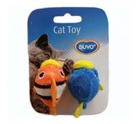 DUVO+ Peluche pour chats 7,5x9x3,5cm poisson 2pcs, 65116354