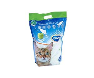 Duvo+ Premium Silica Litière pour Chat Pomme 5 L