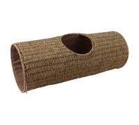 Duvo+ Tunnel de Chat Rond Laguna Herbiers 80x30 CM - Jeu & Kratzvergnügen