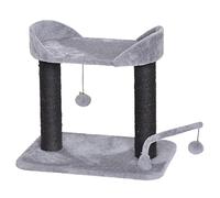 Duvo+ Arbre À Chat Tokyo Theatre Gris 49,5x34,5x46cm Pour Chats, Peluche & Sisal