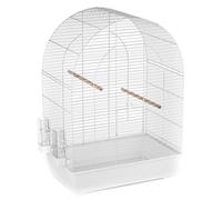 duvoplus, Cage LUSI 3 54x34x75cm Blanc/Blanc, Oiseaux, Blanc/Blanc, Oiseaux