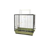 duvoplus, Cage pour Oiseaux Natural Fiona 78x48x81,5cm Vert Olive/Zinc, Oiseaux, Vert Olive/Zinc, Oiseaux