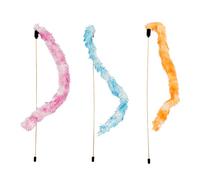 duvoplus, Canne À Pêche pour Chat Plumeau Mix 47cm, Jouet pour Chat, Renforce Le Lien avec Votre Chat, Encourage Le Chat à bouger, pour des Heures de Plaisir de Jeu