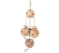 duvoplus, Coconut Jungle Grand Pendentif avec sisal & Carton 72,5x25x12cm Couleur Bois, Oiseaux, Couleur Bois, Oiseaux